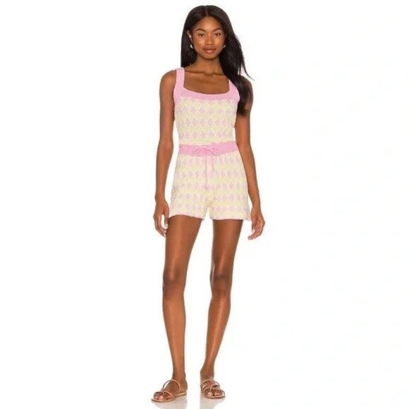 Free People Pants - New Free People x Revolve Dream Diamonds Romper  P1137